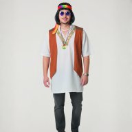 Disfraz Hippie Chill- Años 60s y 70s / Hombre Adulto